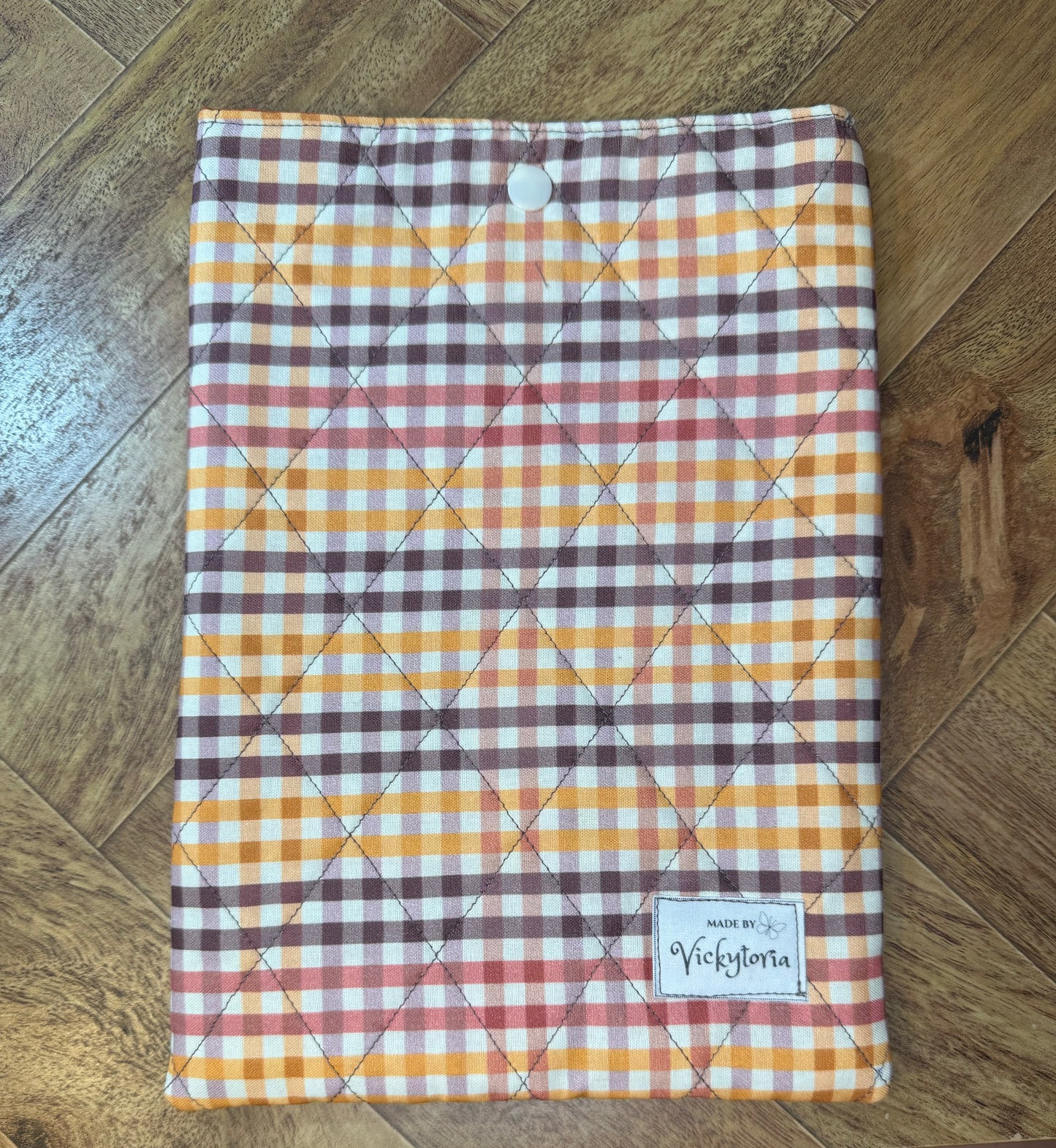 Quilted Kindle/Book Sleeve - Fall Plaid