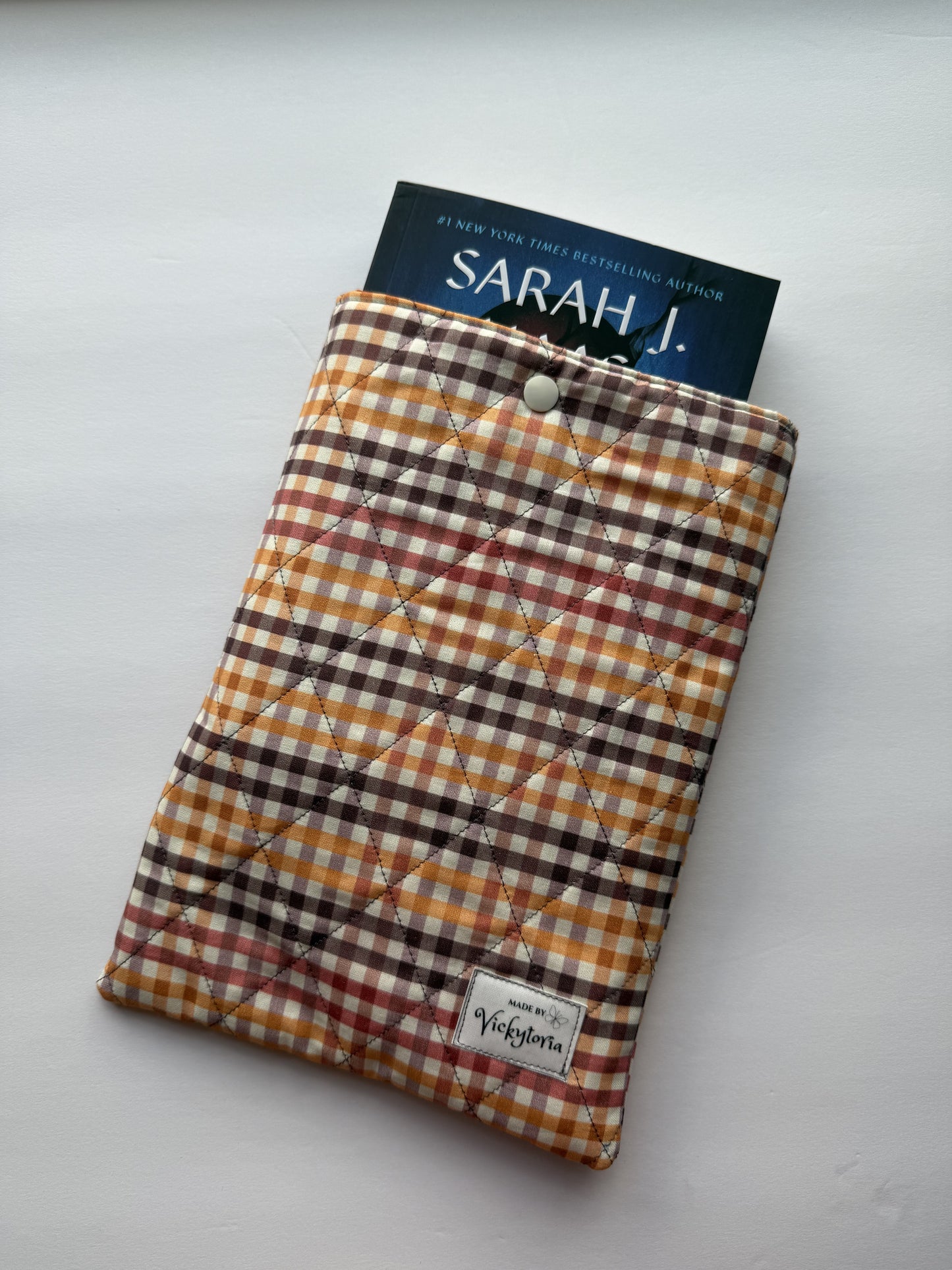 Quilted Kindle/Book Sleeve - Fall Plaid