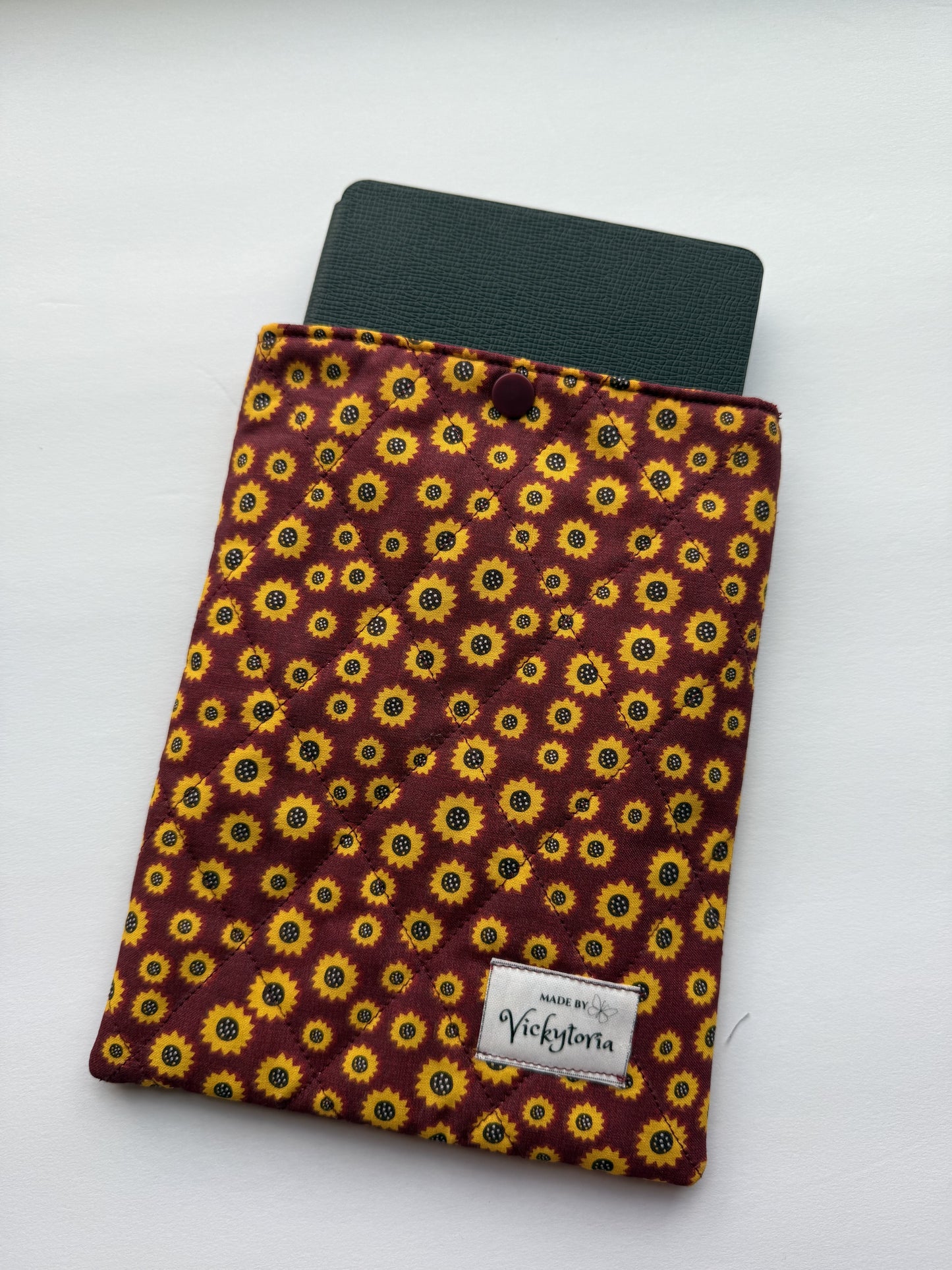 Quilted Kindle/Book Sleeve - Sunflowers