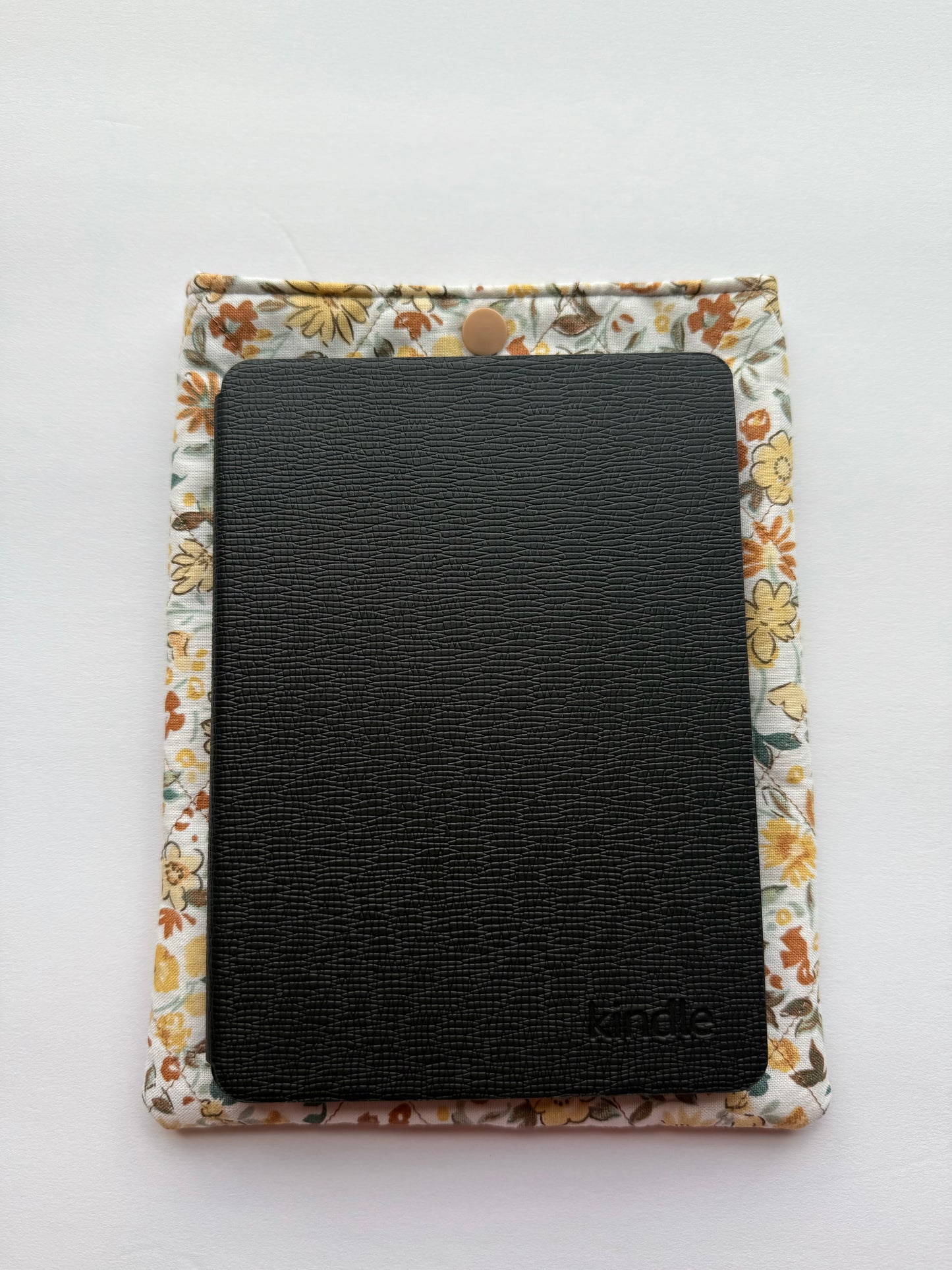 Quilted Kindle/Book Sleeve - Fall Flowers