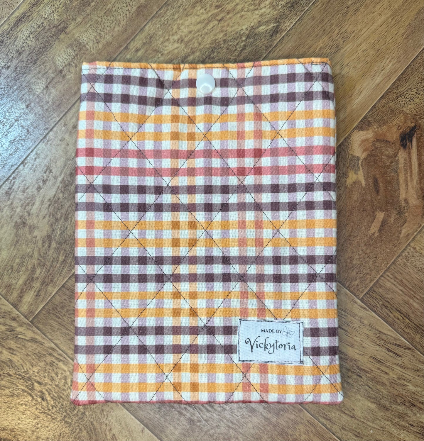 Quilted Kindle/Book Sleeve - Fall Plaid