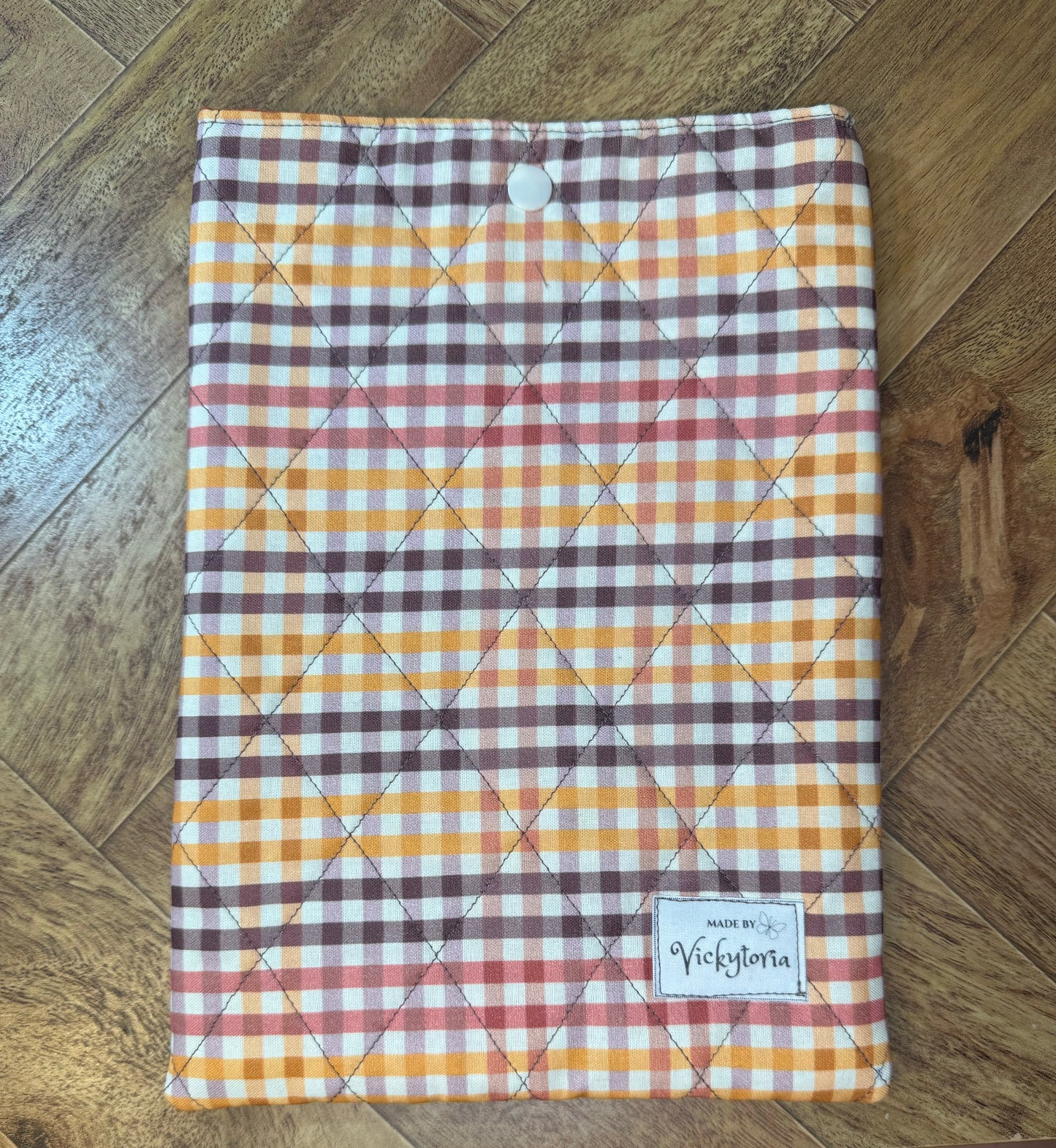 Quilted Kindle/Book Sleeve - Fall Plaid