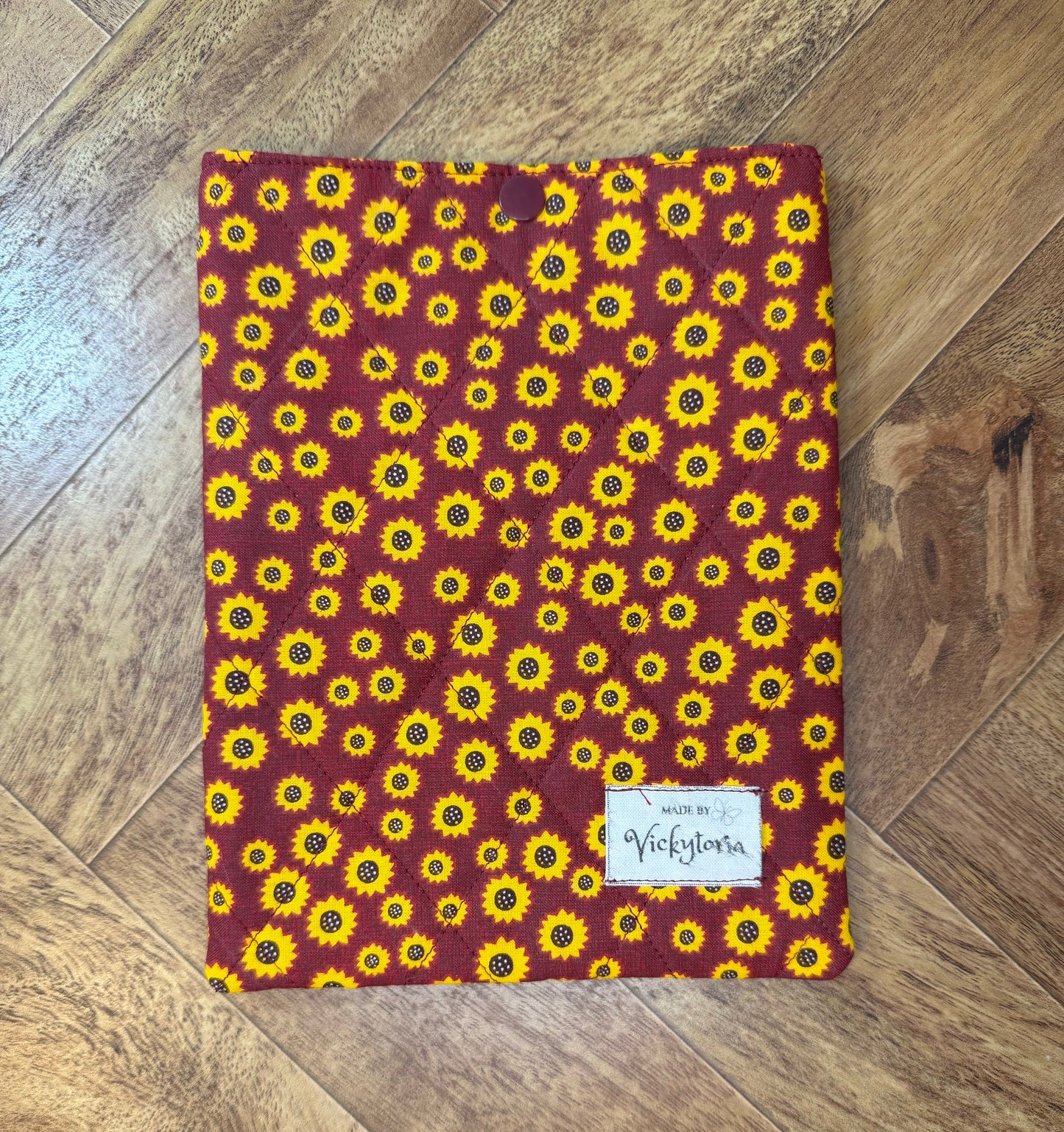 Quilted Kindle/Book Sleeve - Sunflowers