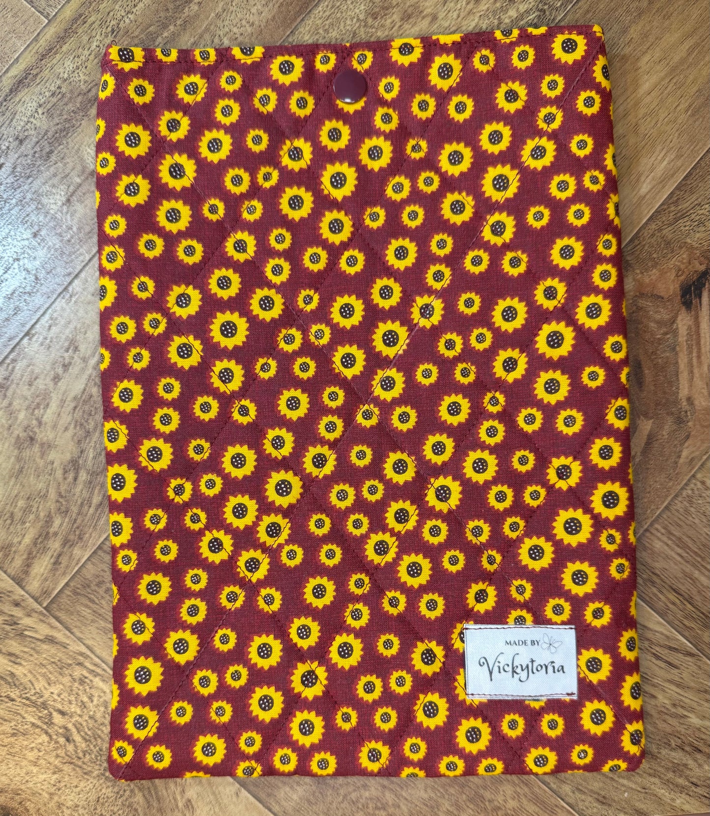 Quilted Kindle/Book Sleeve - Sunflowers